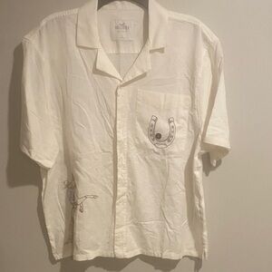 Hollister Cream Casual Button Down Shirt